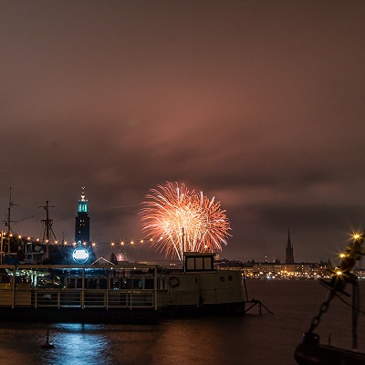 Nyårsafton 2019 Stockholms Stadshus